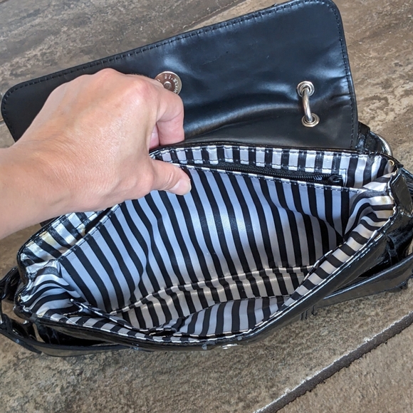 Naturalizer Y2K Faux Patent Leather Mini Shoulder Bag Black - Picture 10 of 16